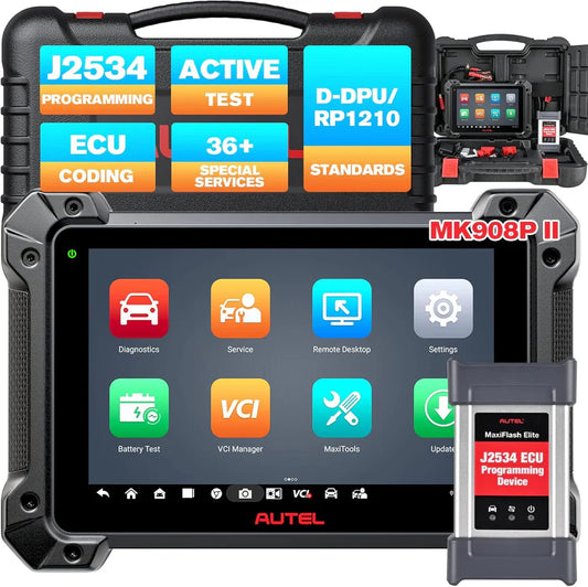 Autel MaxiCOM MK908 Pro II, J2534 ECU Programming Coding Scan Tool