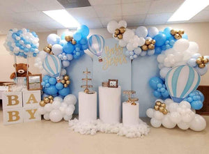 "Hot Air Balloon Baby Shower" Theme for Arrival Of A New Baby.