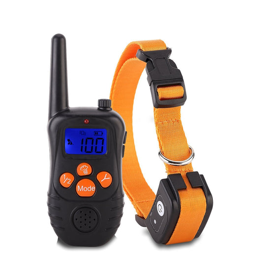 Waterproof Remote Control Dog Trainer Anti-bark Device Electric Shock Collar