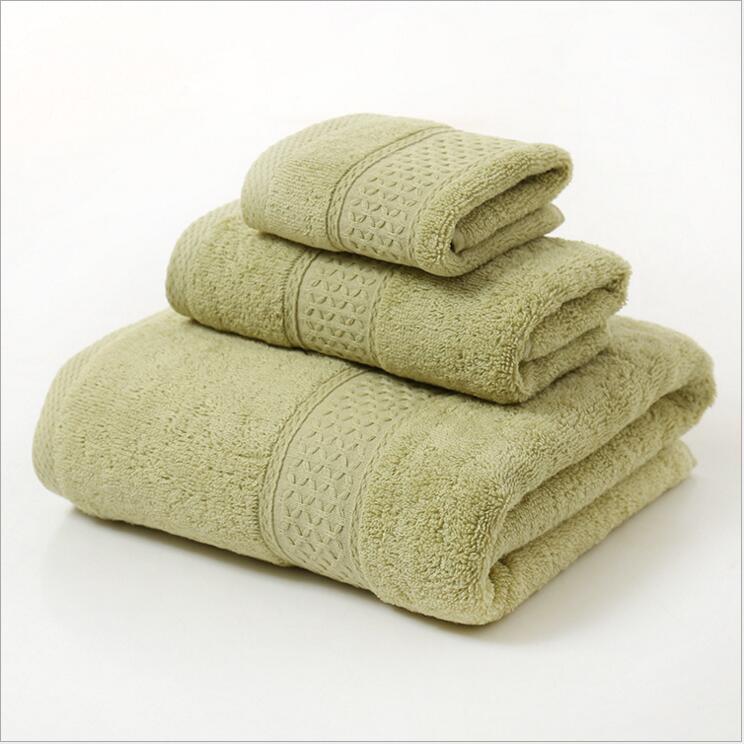 Pure Cotton, Plain Color, Towel, Long-staple Cotton Bath Towel, Three-piece Set, Towel, Home Furnishing