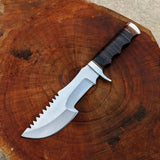 Multifunction Fixed Blade tracker Knives D2 Tracker Knife Custom Handmade D2 Steel tracker Knife With Sheath (Tracker Knife-8)