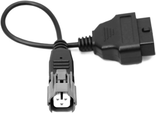 OBD2 OBDII Motorbike Motorcycle Diagnostic Cable Adaptor 16 Pin to 3 Pin Compatible with Ya-ma ha Jet-Boat Mercury Marine Diagnostics Cable