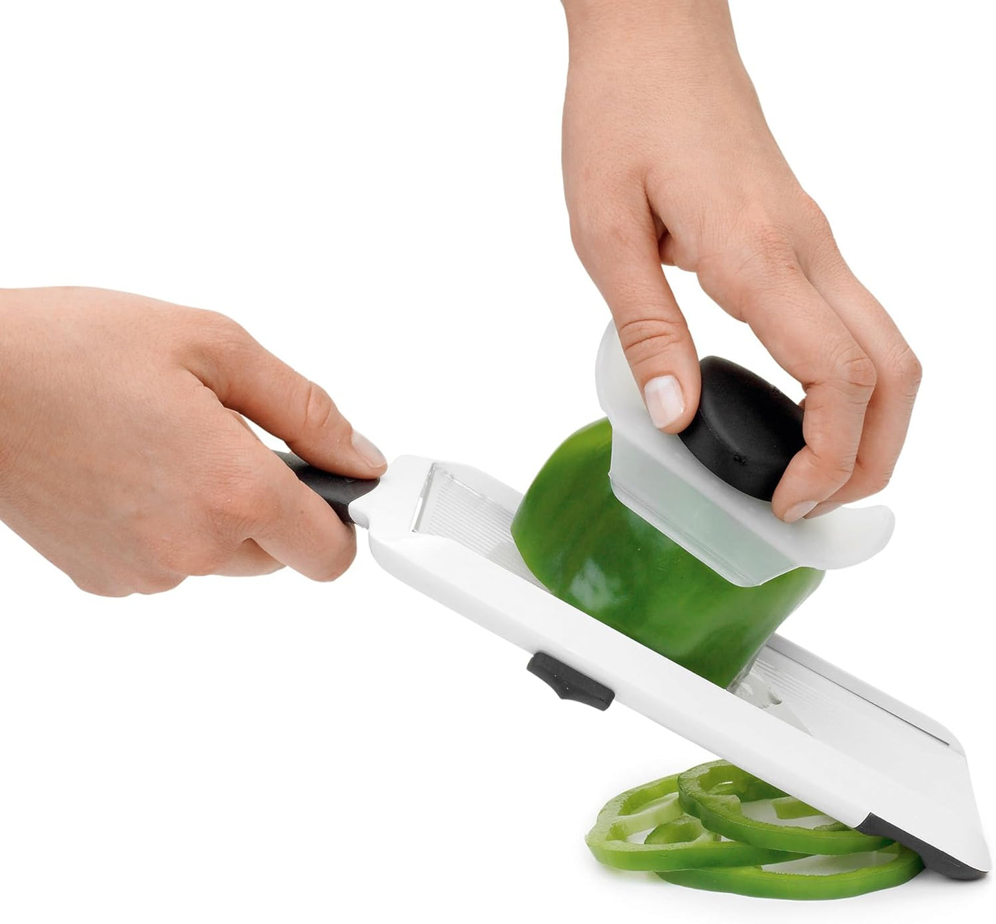 White 1119100 Good Grips Hand-Held Mandoline Slicer,