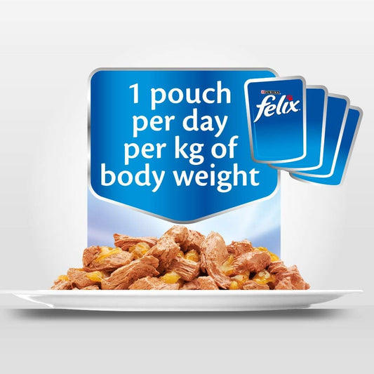 FELIX Sensations Wet Cat Food Fish Selection Jellies 60x85g