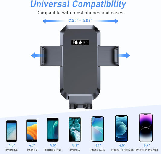 Blukar Car Phone Holder – Air Vent Mount, 360° Rotation