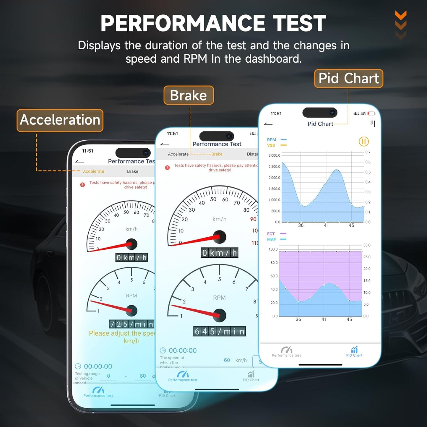 Bluetooth OBD2 Scanner with Battery Test, ANCEL BD200 Universal Car Code Reader Check Engine Diagnostic Scan Tools, Exclusive App on iOS & Android, Wireless OBDII Adapter for 1996 & Newer Vehicles