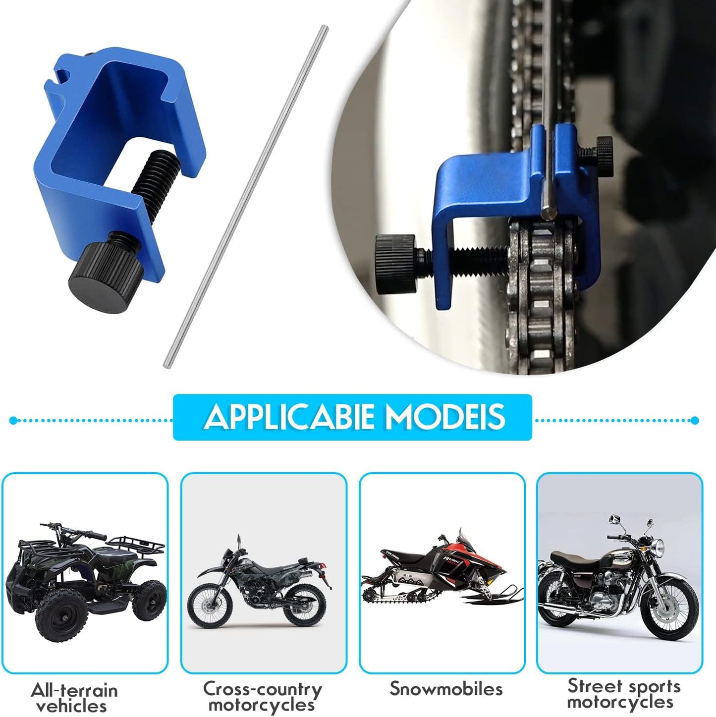 Chain Alignment Tool Suitable for Motorcycles and ATVs, Quick Accurate Alignment Tool