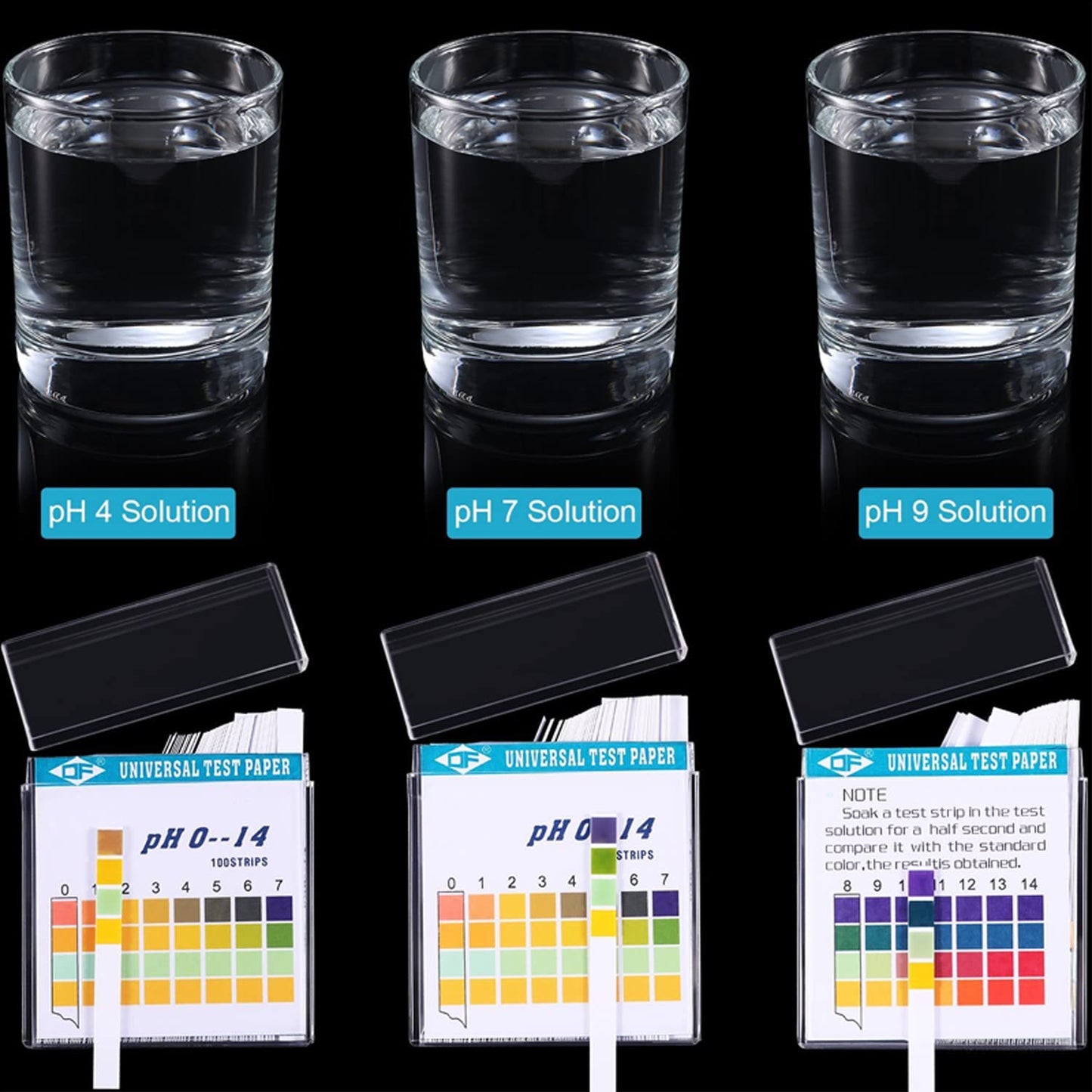100PCS pH Test Strips 0-14, Fast & Accurate Aquarium Water Testing Kit and pH Tester – Litmus Paper for Fish Tank, Pond, Drinking Water, Soil, Hot Tub, Pool (pH Strips for Water Testing)