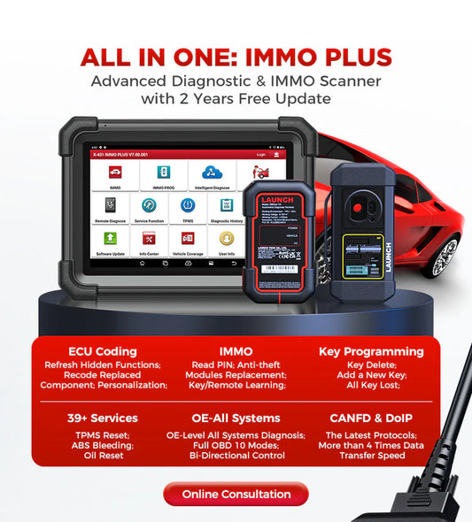 LAUNCH X431 IMMO Plus, key programming tool with All System Diagnostic