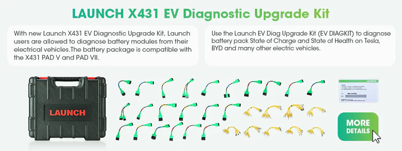 Launch X431 EV Diagnostic Upgrade Kit + Software Activation Card