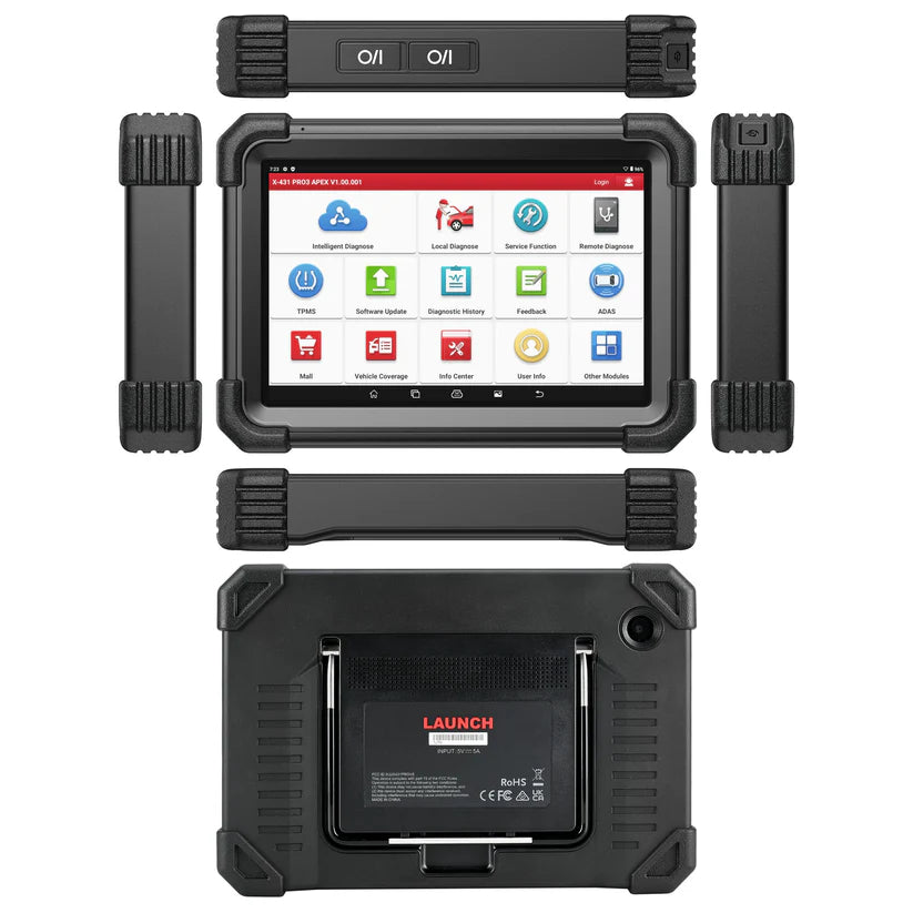 LAUNCH X431 PRO3 APEX OBD2 scanner, wireless diagnostic tool with DBScar VII, online coding, CANFD DoIP, 55+ services, AutoAuth FCA SGW