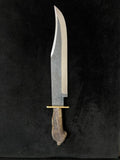 Handmade Carbon Steel 21" Long Rambo Bowie Knife For Hunting Camping Survival