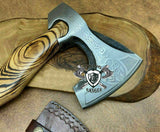 Viking Hunting Camping Axe High Carbon Steel Beautiful Gift Item.