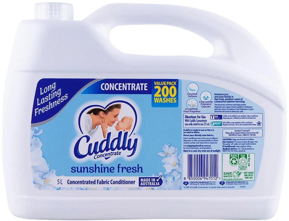 Cuddly Sunshine Fresh Fabric Softener (5 L)