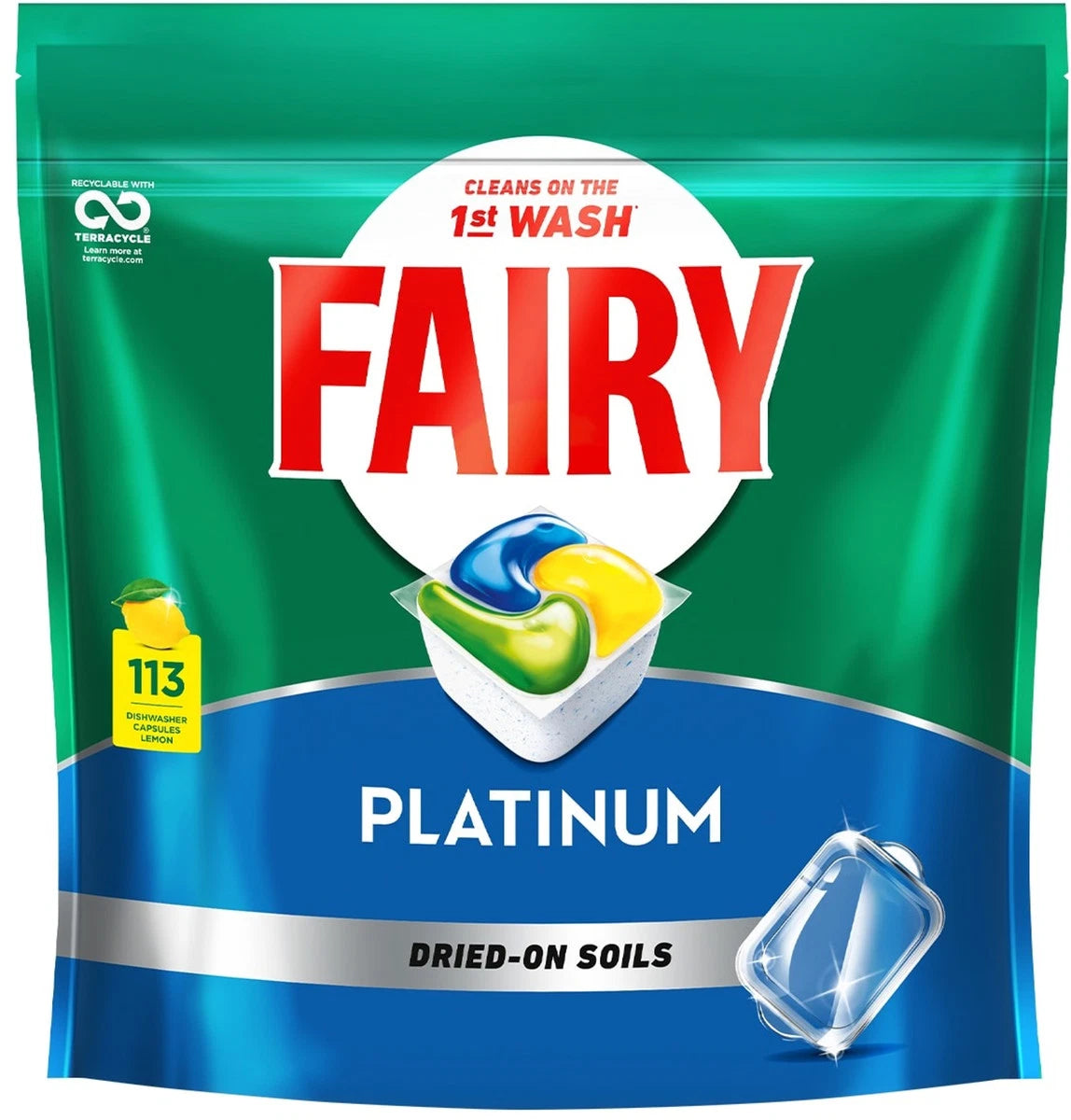 Fairy Platinum Dishwasher Capsules (113 pk)
