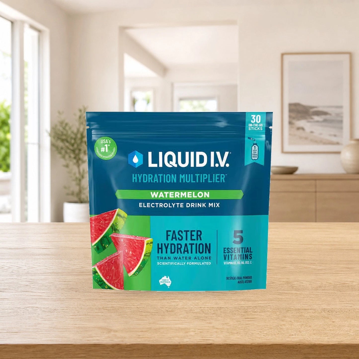 Liquid I.V. Hydration Multiplier Watermelon Electrolyte Drink Mix Sachets (30 pk)