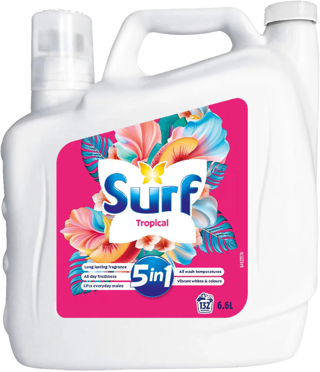 Surf Tropical Liquid Laundry Detergent (6.6 L)