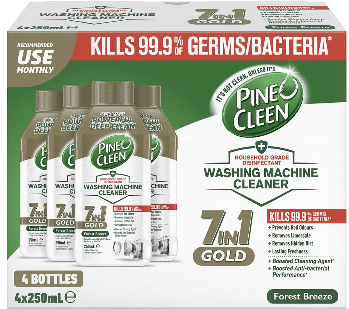 Pine O Cleen Gold Washing Machine Cleaner (250 ml x 4 pk)