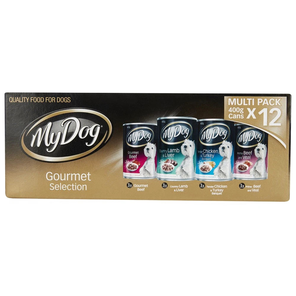 My Dog Gourmet Selection Multi Pack 400g x 12 Cans (H)