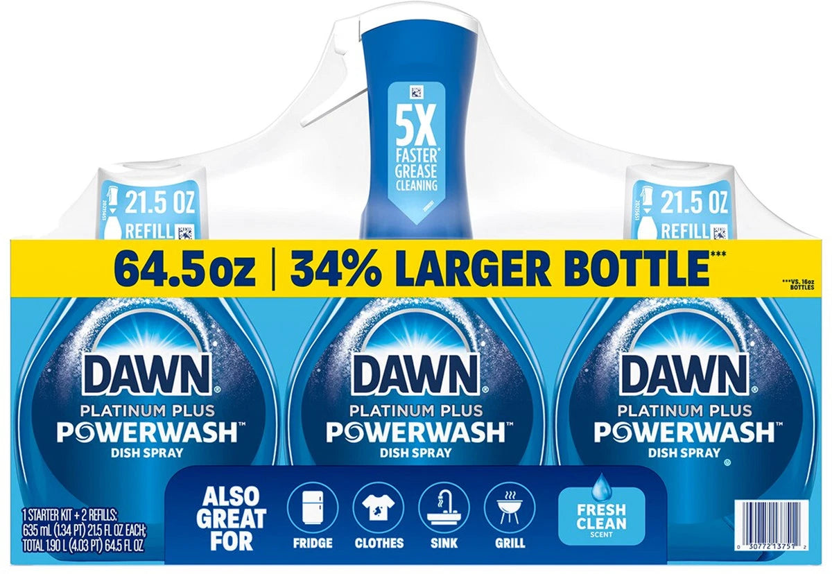 Dawn Ultra Platinum Plus Powerwash (635 ml x 3 pk)