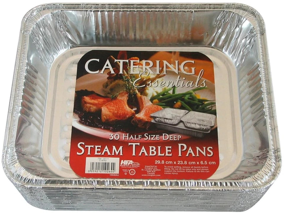 Catering Essentials Half Aluminium Tray (30 pk)