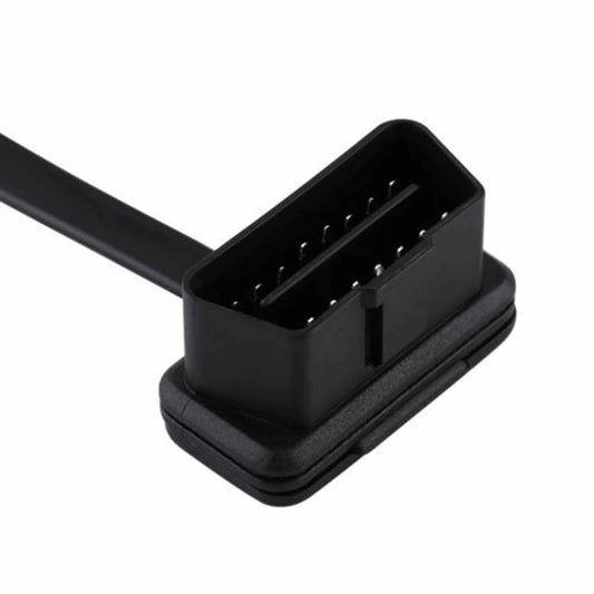 New OBD2 16Pin Male to Female Diagnostic Splitter Elbow Extension Connector