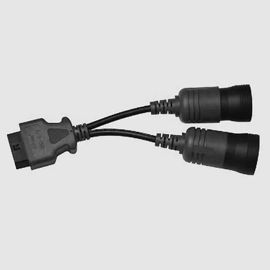 6+9 Pin To OBD II Diagnostic Cable Heavy Diesel Truck J1939 J1708 to J1962 OBD2