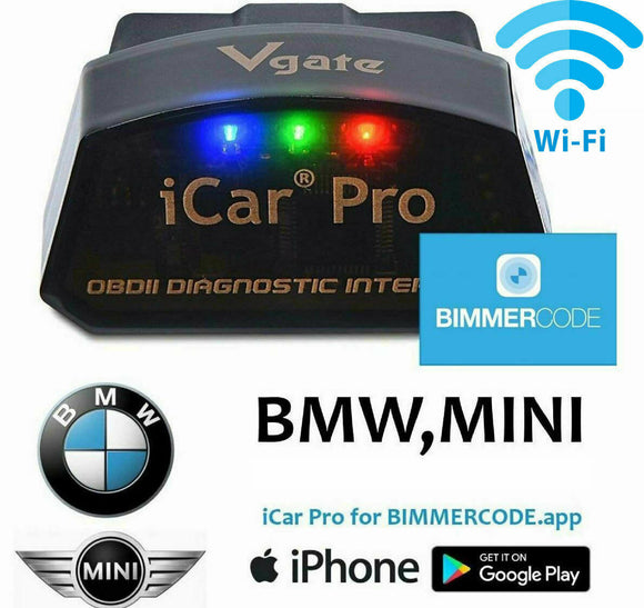Vgate iCar Pro BLE WiFi BIMMERCODE COMPATIBLE Coding iPhone Android OBD2 AU
