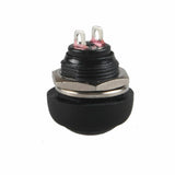 Latest 5Pcs Mini Round Switch 12mm Waterproof Momentary Push Button Black