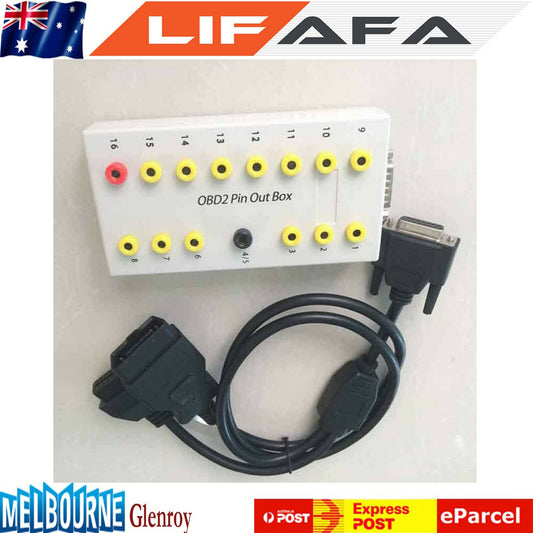 16 Pin OBD II OBD2 EOBD Diagnostic detector & Pin Out Box Tester
