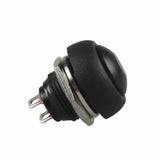Latest 5Pcs Mini Round Switch 12mm Waterproof Momentary Push Button Black