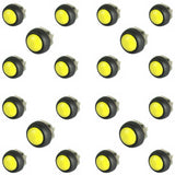 Yellow Mini Round Switch 12mm Waterproof Momentary ON-OFF Push Button