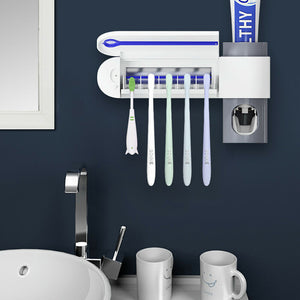 Ultraviolet Disinfection Toothbrush Holder, Punch-free Toothbrush Holder