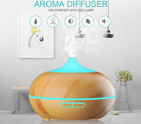 1Pcs Aroma Diffuser Automatic Power-off, Silent Ultrasonic When Lack Of Water With Remote Control