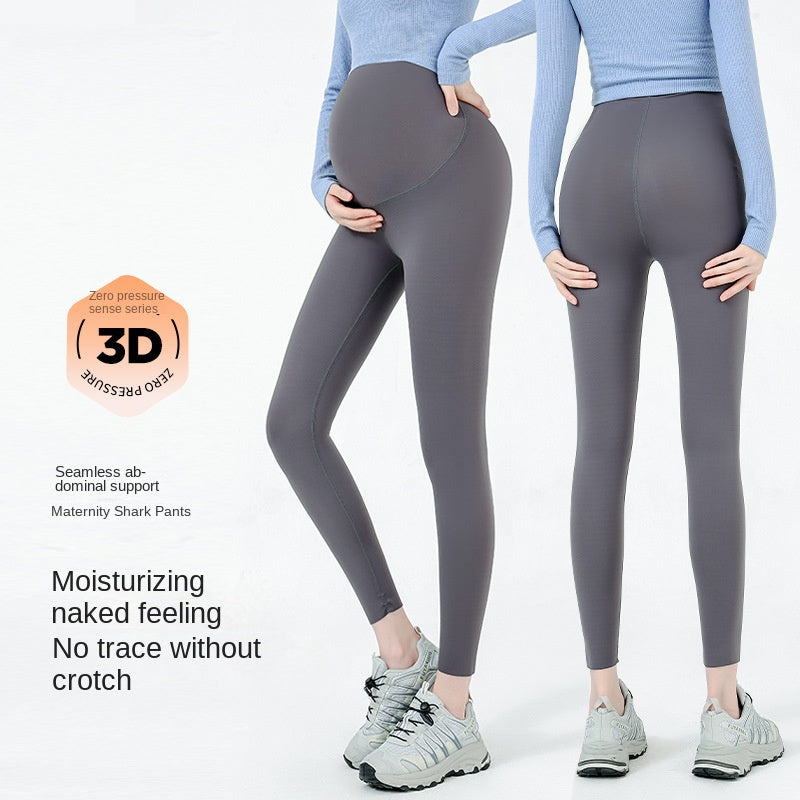 Pregnant Women's Pants Exterior Wear Pregnant Women's Pants Plus Size Comfortable Breathable Slimming Pregnant Women's Shark Leggings Yoga Pants