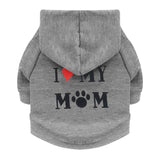 Pet Supplies Dog Clothes Fleece Printed Mommy Pet Sweater Teddy Clothes Autumn And Winter