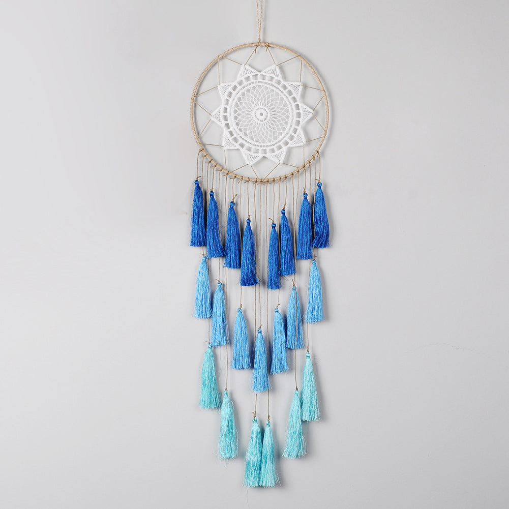 Exclusively For Bohemian Tassel Dream Catcher Large Circle Lace Home Decoration