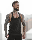 Muscle Fitness Men's Brothers Summer Sports Leisure Elastic Quick-drying Blank Light Board Logo-free Stitching Vest