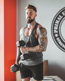 Muscle Fitness Men's Brothers Summer Sports Leisure Elastic Quick-drying Blank Light Board Logo-free Stitching Vest