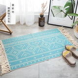 Cotton And Linen Mat Ethnic Style Carpet Non-slip Mat Home