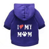 Pet Supplies Dog Clothes Fleece Printed Mommy Pet Sweater Teddy Clothes Autumn And Winter