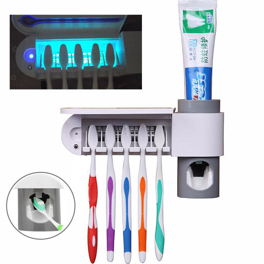 Ultraviolet Disinfection Toothbrush Holder, Punch-free Toothbrush Holder