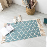 Cotton And Linen Mat Ethnic Style Carpet Non-slip Mat Home