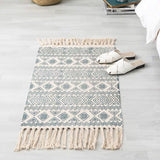 Cotton And Linen Mat Ethnic Style Carpet Non-slip Mat Home