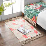 Cotton And Linen Mat Ethnic Style Carpet Non-slip Mat Home