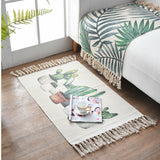 Cotton And Linen Mat Ethnic Style Carpet Non-slip Mat Home