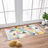 Cotton And Linen Mat Ethnic Style Carpet Non-slip Mat Home