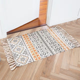 Cotton And Linen Mat Ethnic Style Carpet Non-slip Mat Home