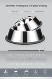 Stainless Steel Dog Bowl Anti-Gulping Slow Feeder Safe Washable Pet Food Water Bowl Small Medium Large Dog Slow Eating