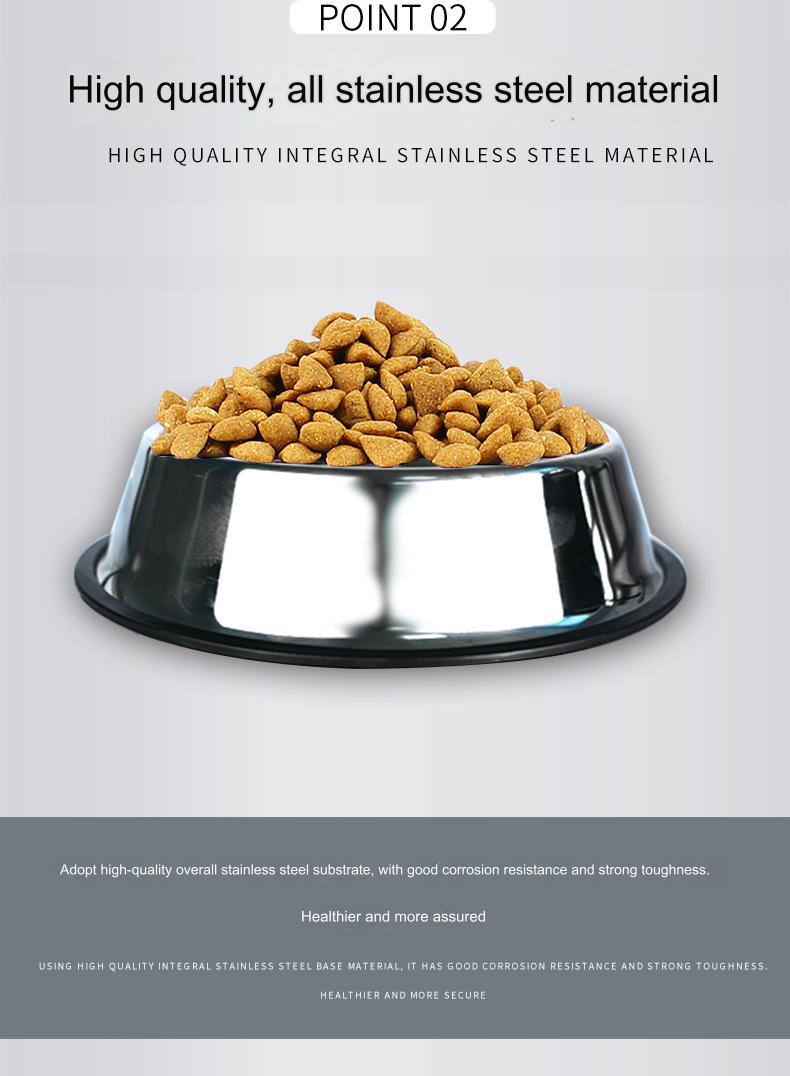 Stainless Steel Dog Bowl Anti-Gulping Slow Feeder Safe Washable Pet Food Water Bowl Small Medium Large Dog Slow Eating